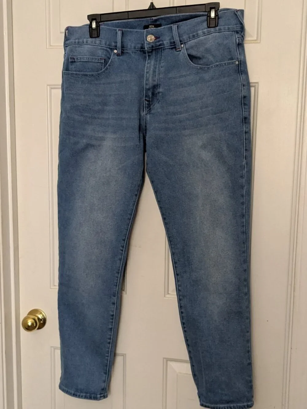 TRUE RELIGION Men's Jeans Size 34 Relaxed Straight Fit Blue .